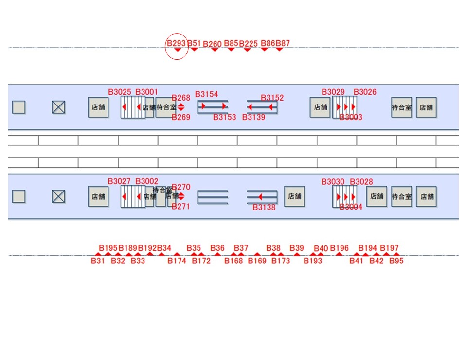 看板】新幹線京都駅 下りホーム風防壁パネル No.B293｜関西の駅・電車