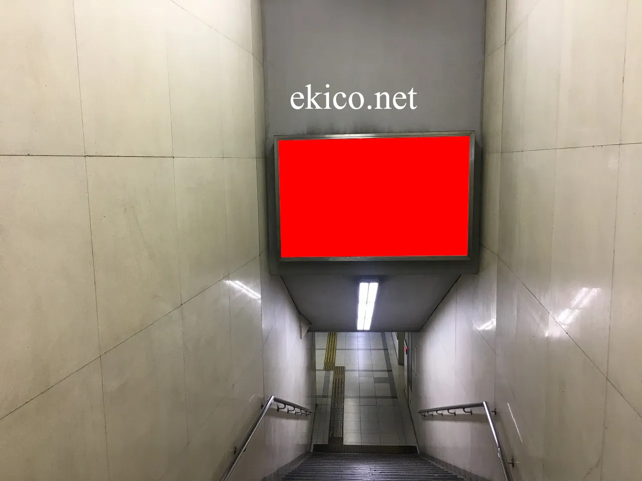 看板】京阪 京橋駅 階段正面 No.5-110｜関西の駅・電車・交通